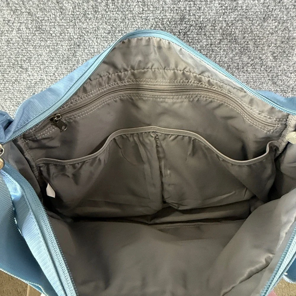 eBags Crossbody Messenger Bag Unisex Large Nylon Light Blue Tech Bag Gorpcore